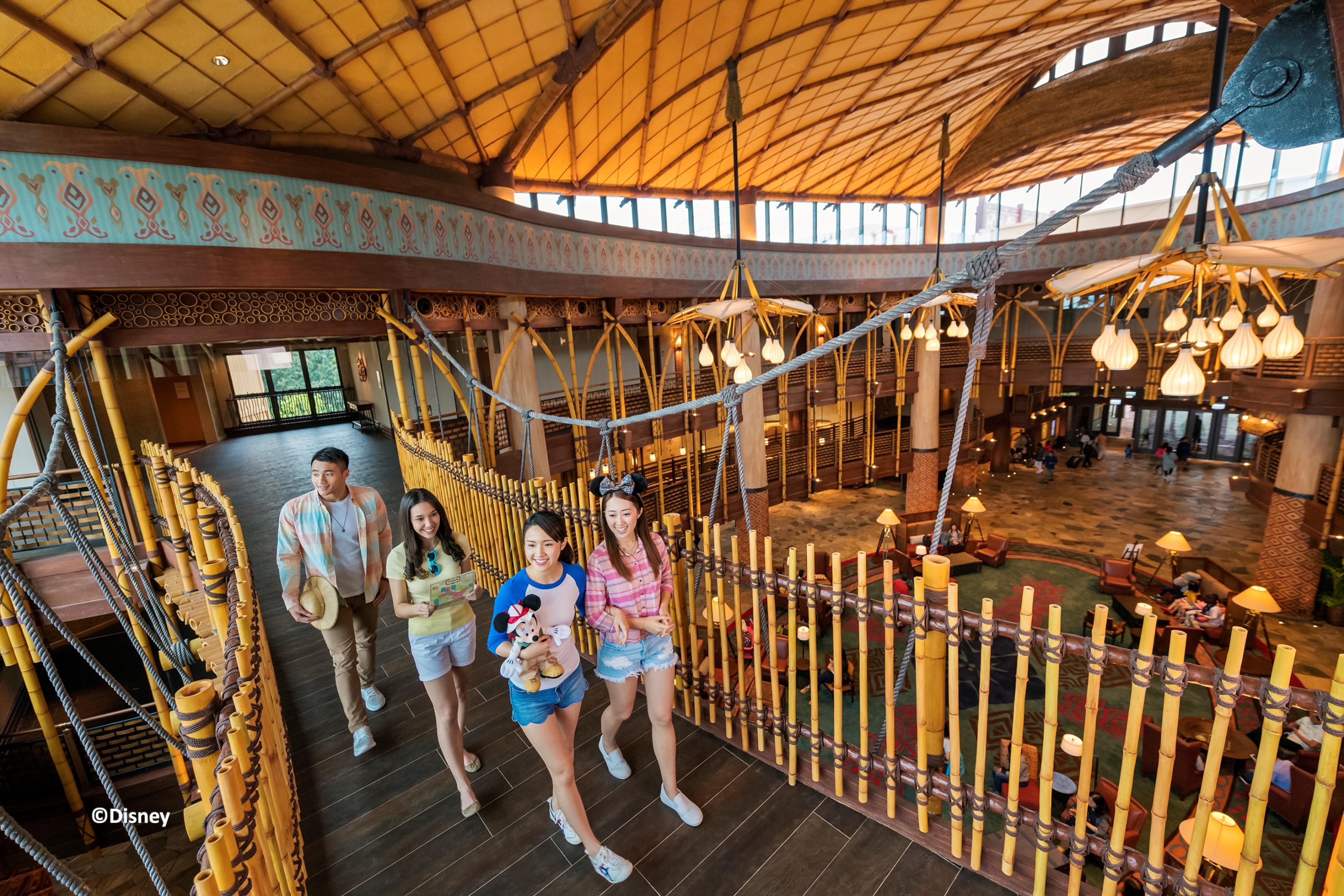 Disney Explorers Lodge Hong Kong Exterior photo Interior of the Swiss Family Robinson treehouse