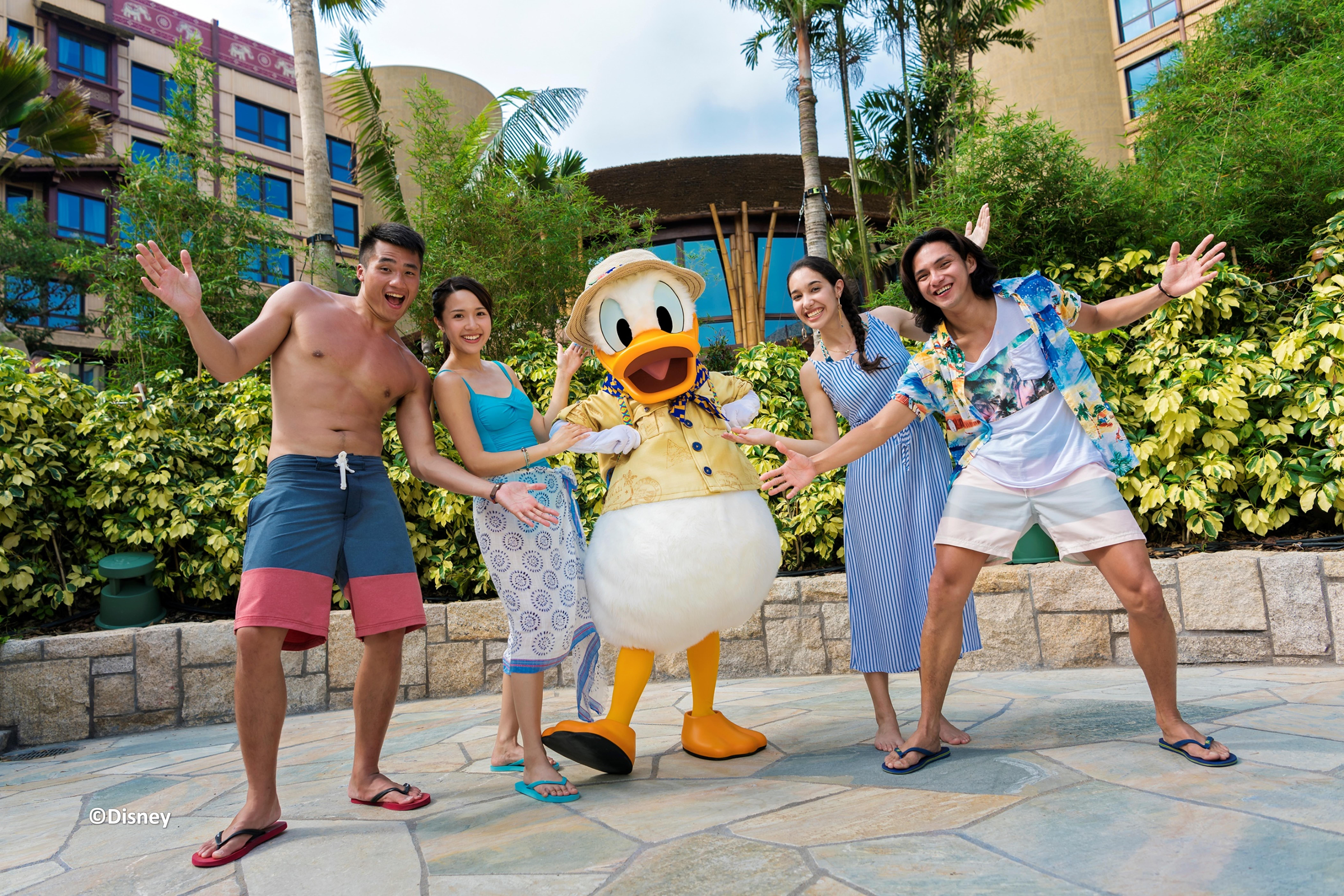 Disney Explorers Lodge Hong Kong Exterior photo Donald Duck at Shanghai Disneyland Resort