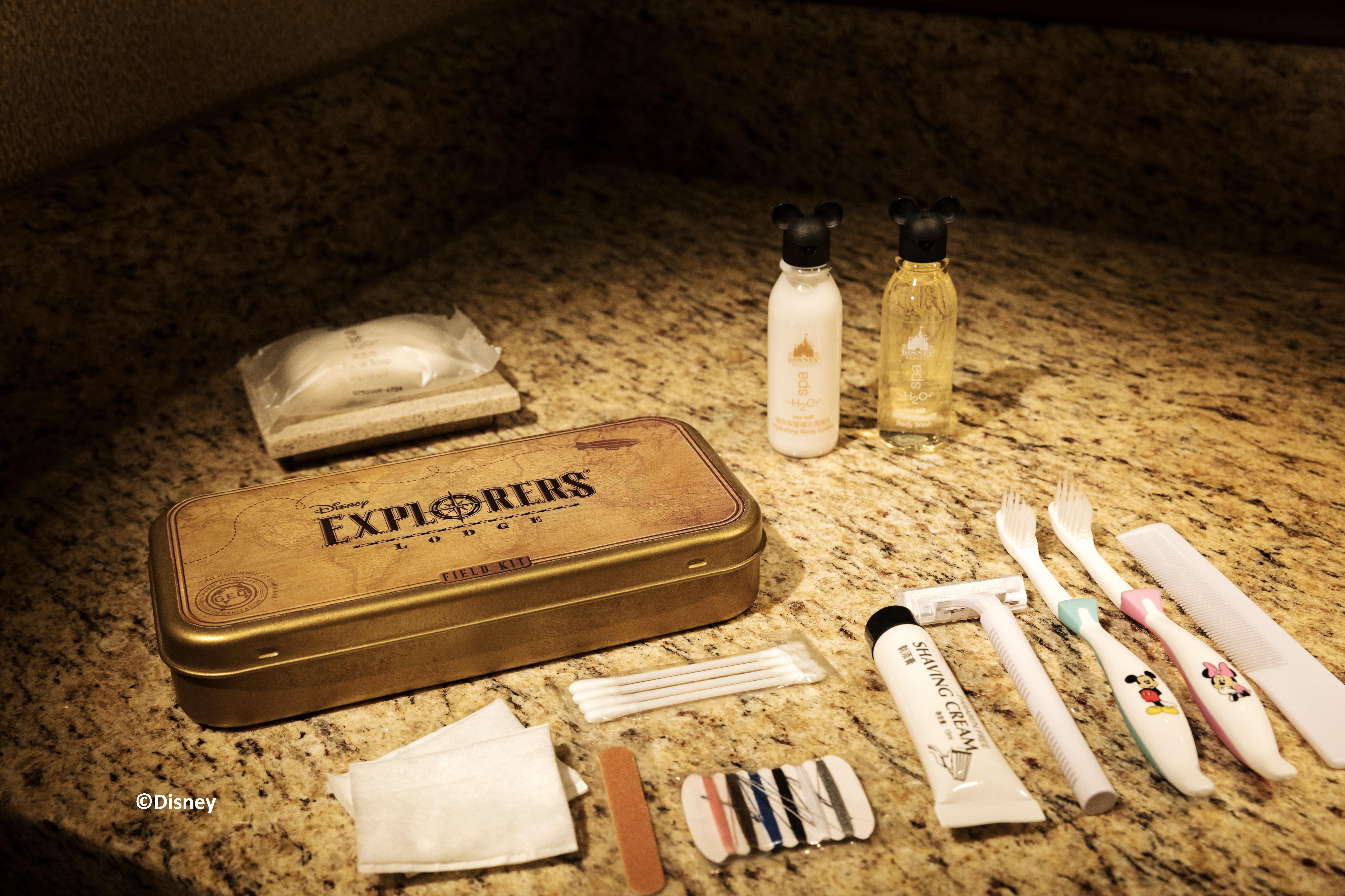 Disney Explorers Lodge Hong Kong Exterior photo A typical hotel amenity kit