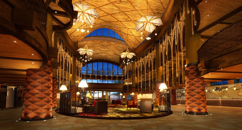 Disney Explorers Lodge Hong Kong Exterior photo The lobby of the Four Seasons Hotel