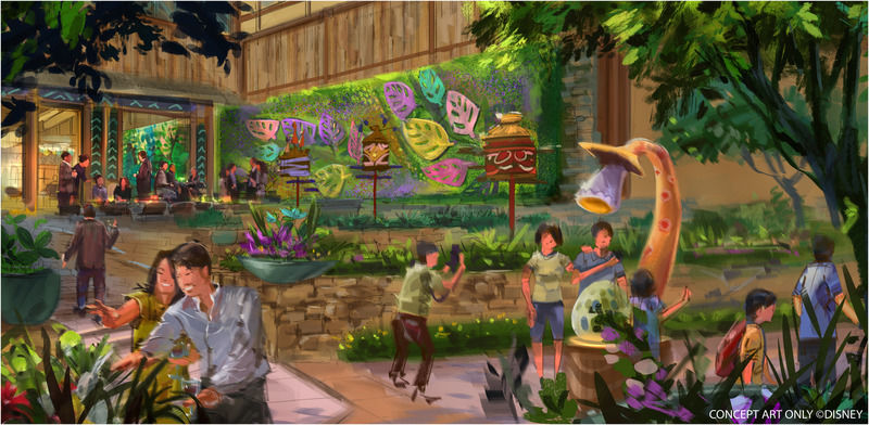 Disney Explorers Lodge Hong Kong Exterior photo Concept art for the new restaurant