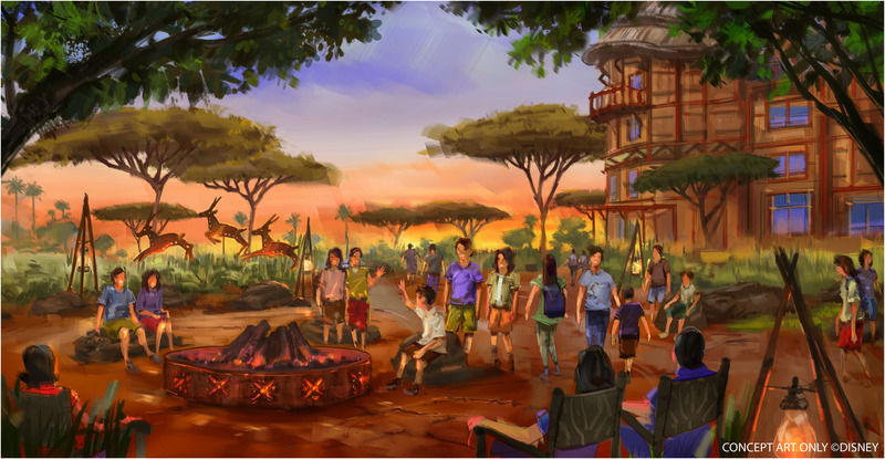 Disney Explorers Lodge Hong Kong Exterior photo Artist rendering of the African section of the park